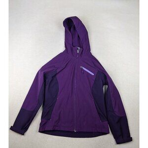 FREE TECH - WOMEN'S PURPLE FULL ZIP HOODED JACKET - SIZE M 8-10